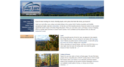 Desktop Screenshot of lakelureland.com